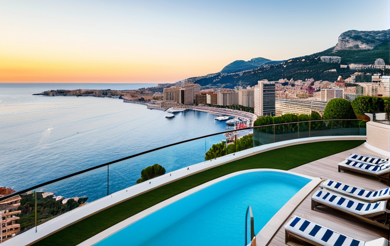 모나코 부동산 시장 동향 - **Prompt:** "A bright and airy apartment interior in La Condamine, Monaco, showcasing smart home tec...