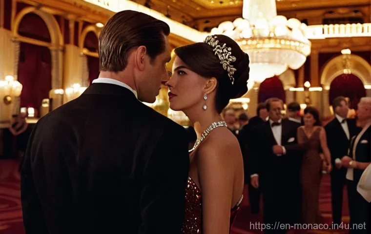 모나코에서 촬영된 영화 및 드라마 - **Prompt:** A glamorous, vintage-style photograph capturing a scene reminiscent of Alfred Hitchcock'...